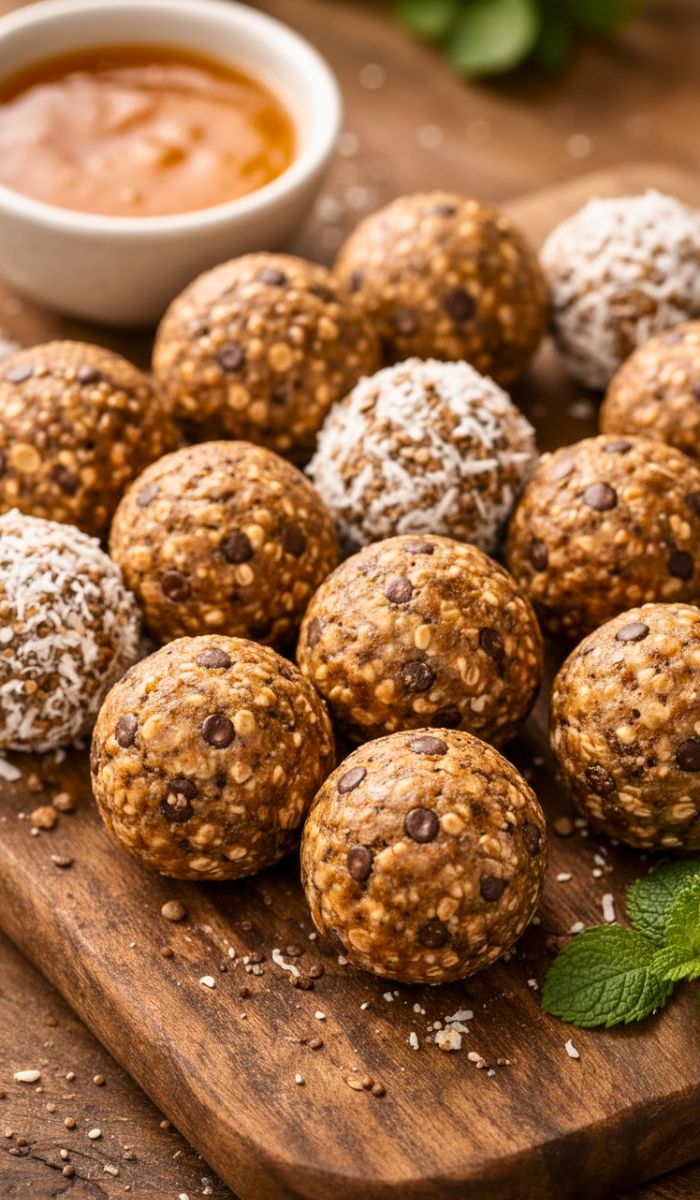 Chia and Flaxseed Energy Balls Recipe