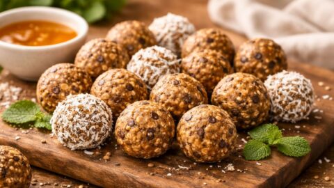 Chia and Flaxseed Energy Balls Recipe