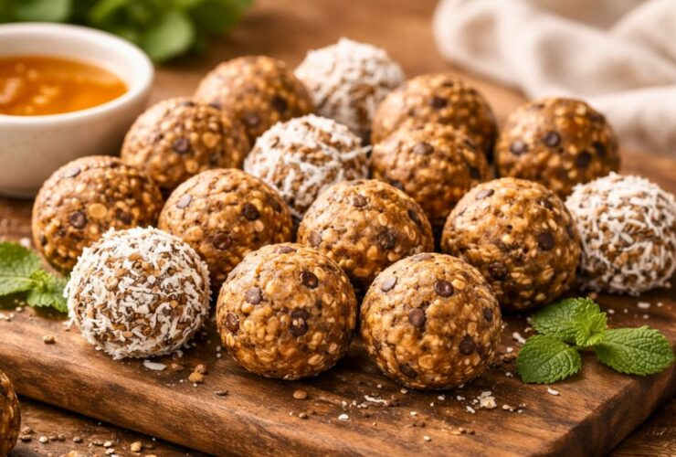 Chia and Flaxseed Energy Balls Recipe