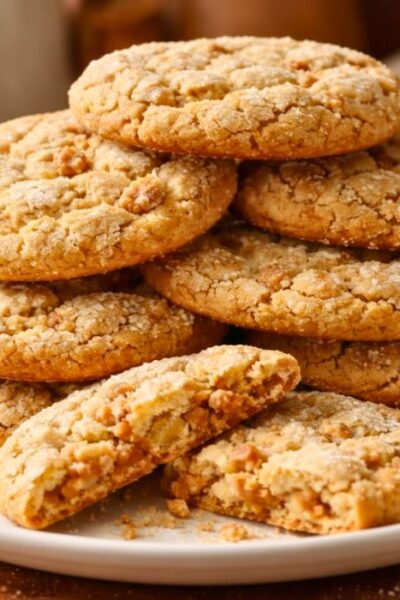 Crinkly Crackly Butter Toffee Sugar Cookies Recipe