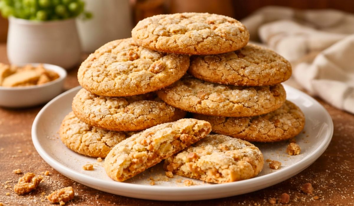 Crinkly Crackly Butter Toffee Sugar Cookies Recipe