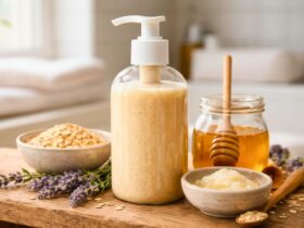 DIY Oatmeal Honey Shower Gel Recipe