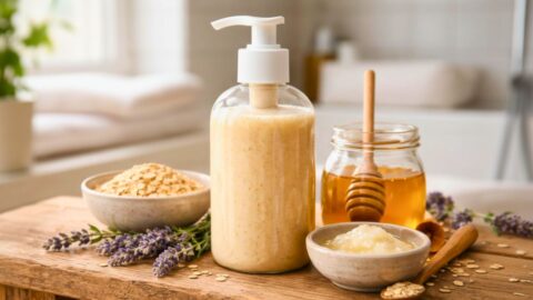 DIY Oatmeal Honey Shower Gel Recipe
