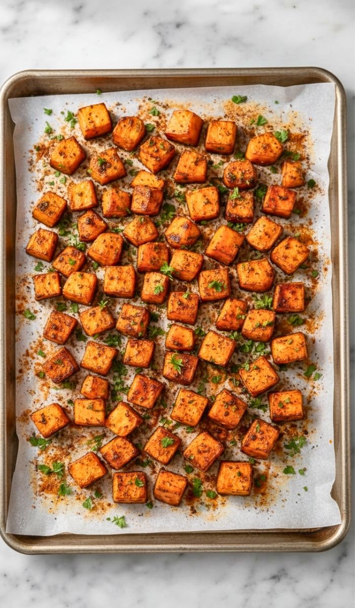 Easy Crispy Roasted Sweet Potatoes Recipe