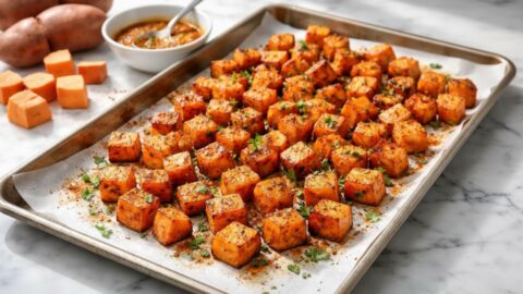 Easy Crispy Roasted Sweet Potatoes Recipe