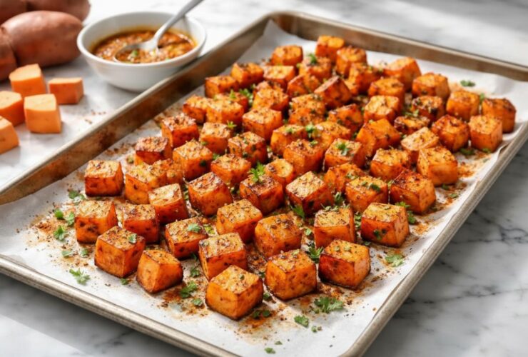 Easy Crispy Roasted Sweet Potatoes Recipe