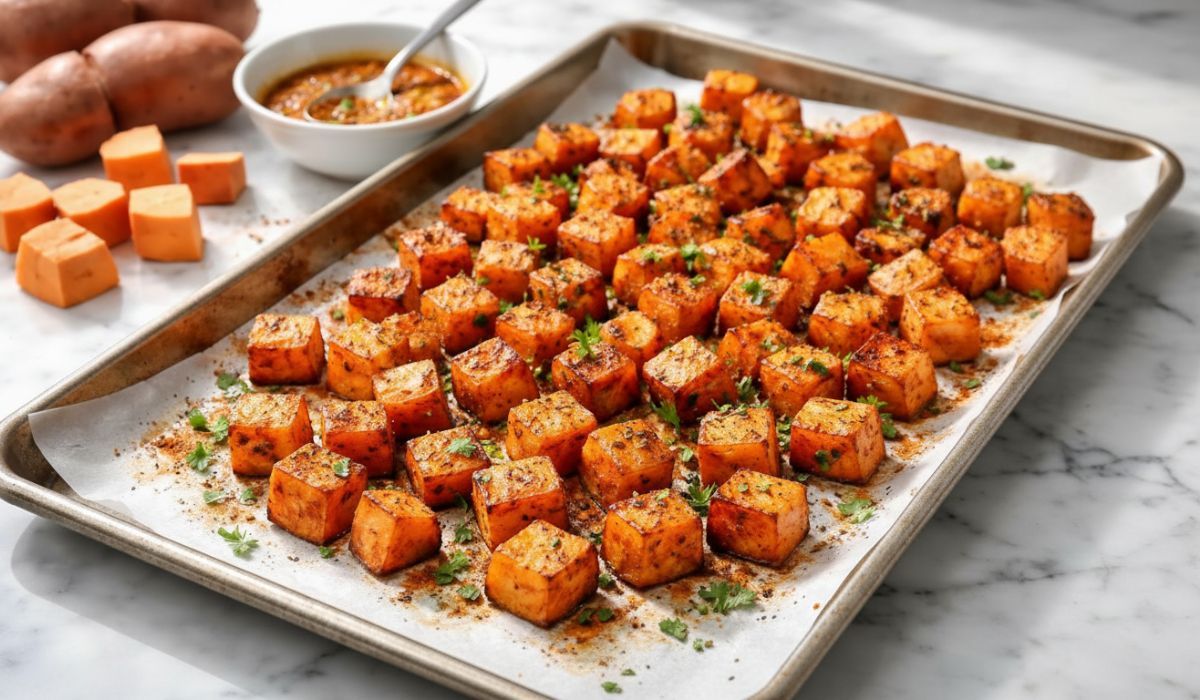 Easy Crispy Roasted Sweet Potatoes Recipe