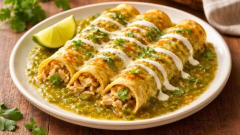 Enchiladas Verdes with Salsa Verde Recipe