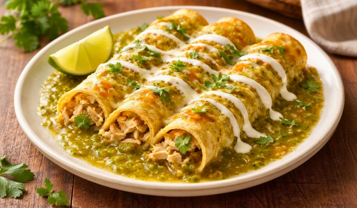 Enchiladas Verdes with Salsa Verde Recipe