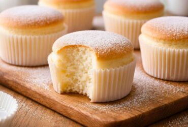 Fluffy Japanese Cotton Cheesecake Cupcakes Recipe