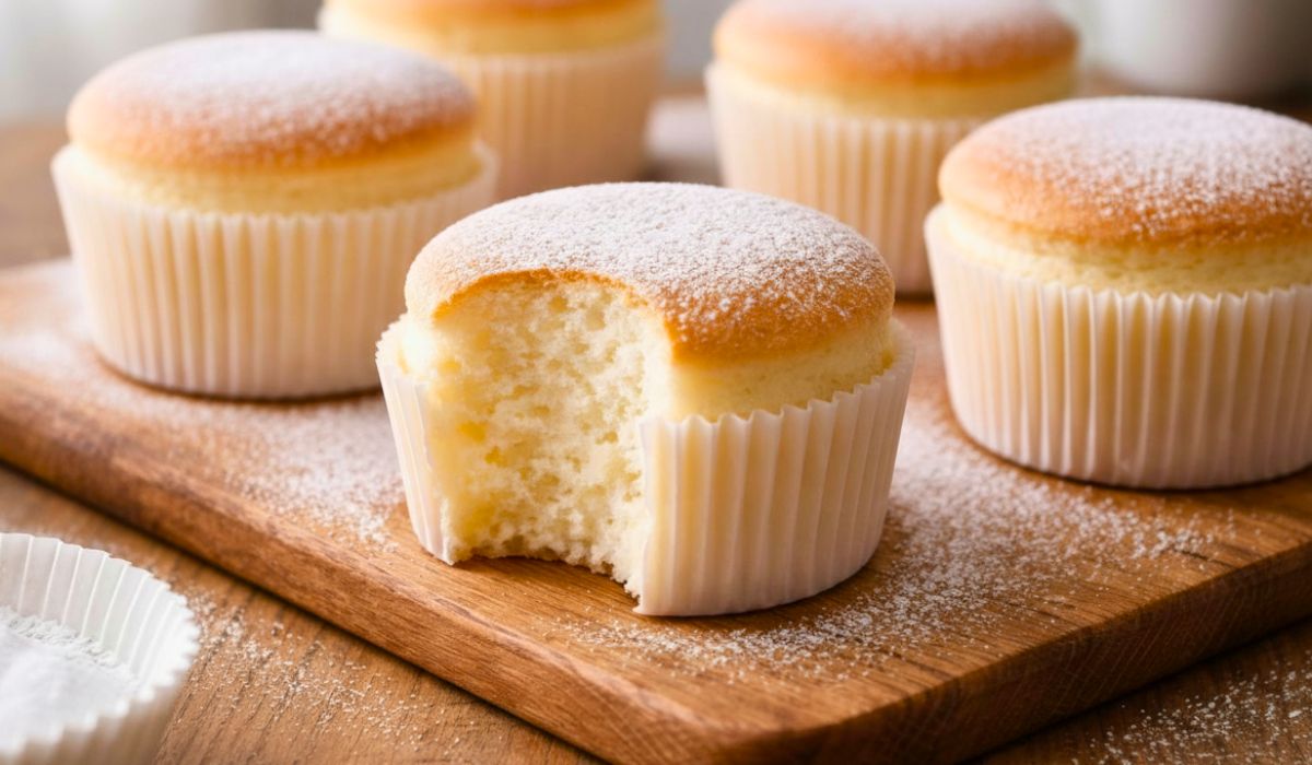 Fluffy Japanese Cotton Cheesecake Cupcakes Recipe
