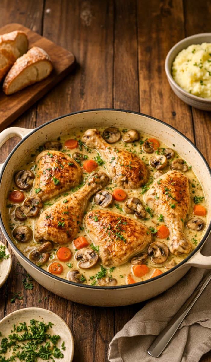 Julia Child Coq au Vin Blanc Recipe