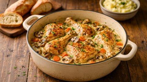 Julia Child Coq au Vin Blanc Recipe