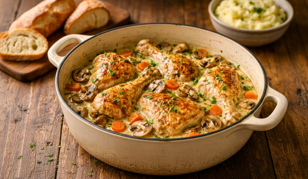 Julia Child Coq au Vin Blanc Recipe