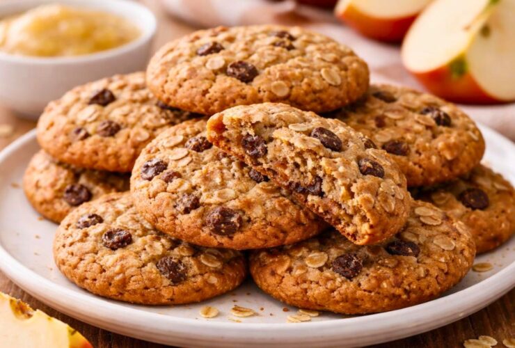 Low Sugar Applesauce Oatmeal Cookies Recipe