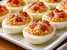 Pepperoni Pizza Deviled Eggs Recipe
