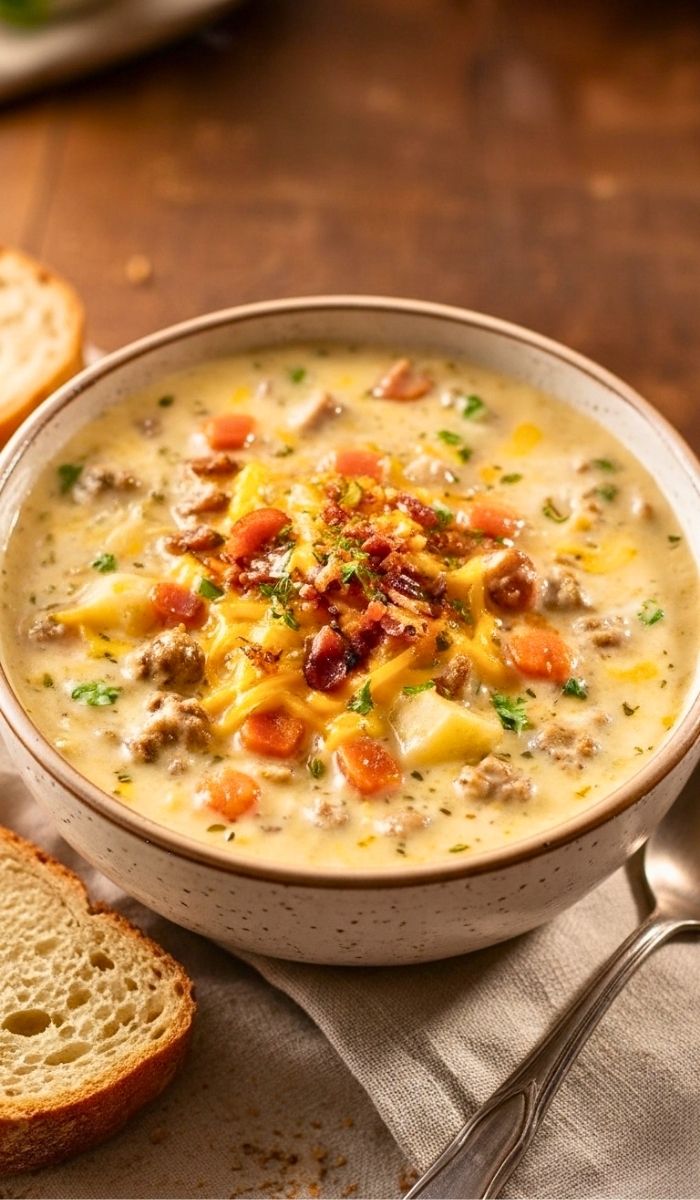 Pioneer Woman Cheeseburger Soup Recipe