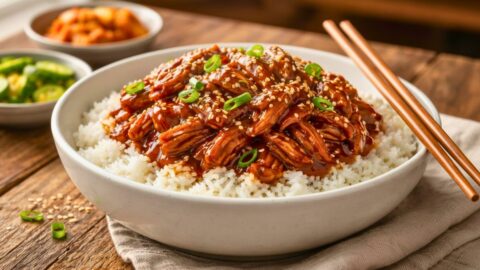 Slow Cooker Korean BBQ Chicken Recipe
