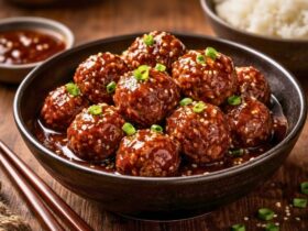 Sticky Korean BBQ Meatballs Recipe