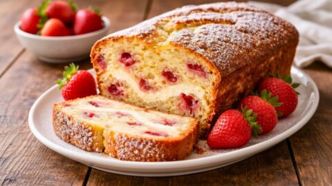 Strawberry Cream Cheese Pound Cake Recipe