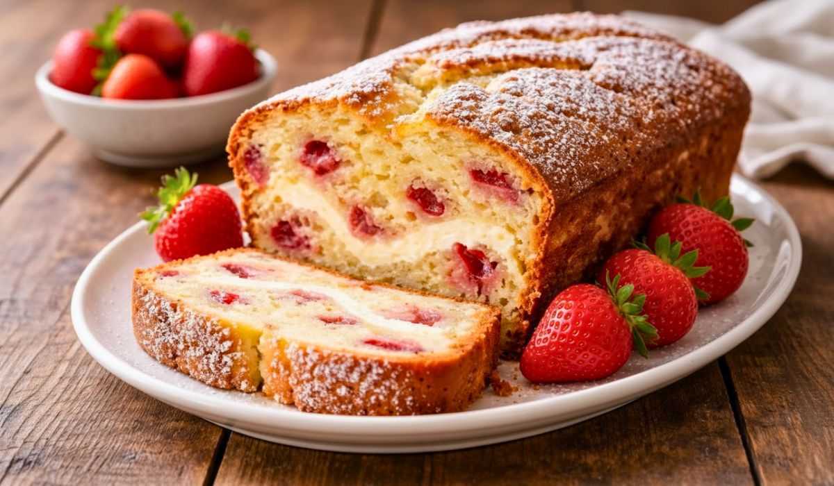Strawberry Cream Cheese Pound Cake Recipe
