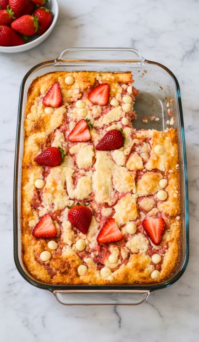 Strawberry Earthquake Cake Recipe