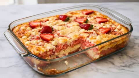 Strawberry Earthquake Cake Recipe