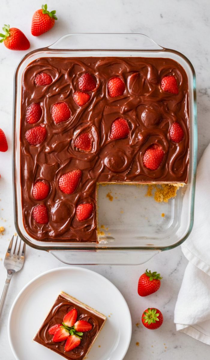 Strawberry Eclair Cake Recipe