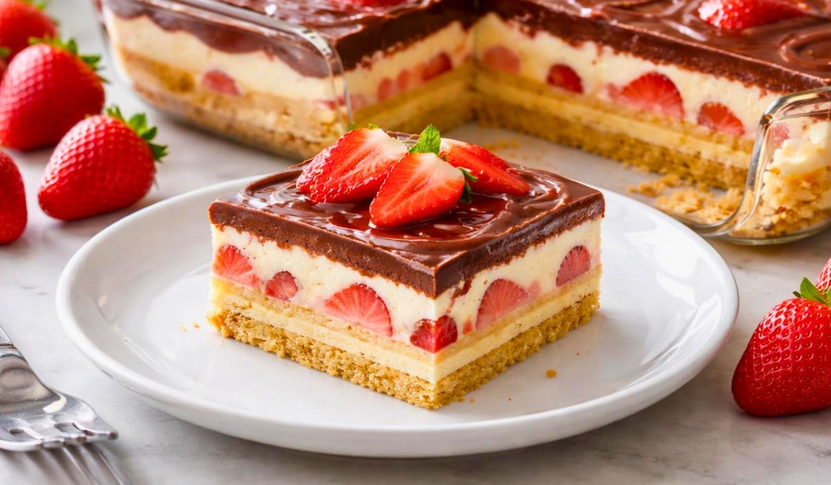 Strawberry Eclair Cake Recipe