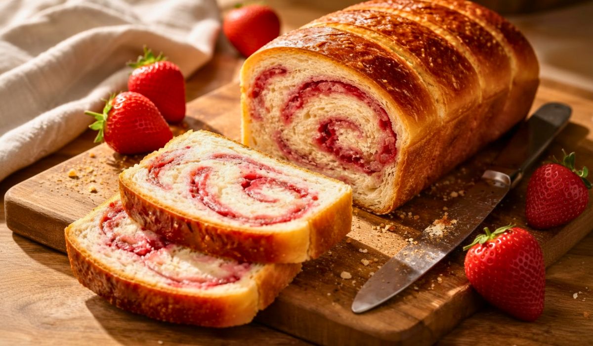 Strawberry Swirl Loaf Recipe