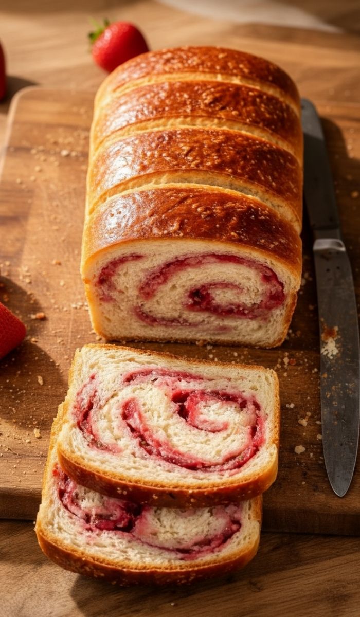 Strawberry Swirl Loaf Recipe