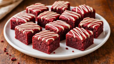 Sweet Red Velvet Brownie Bites Recipe