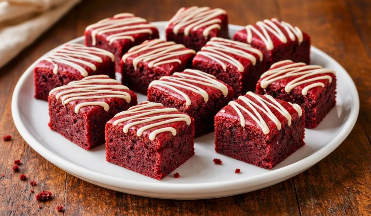 Sweet Red Velvet Brownie Bites Recipe