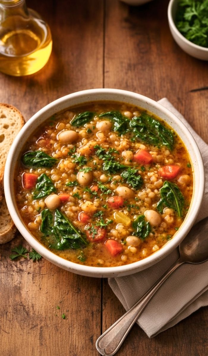 Tuscan Farro Soup Recipe