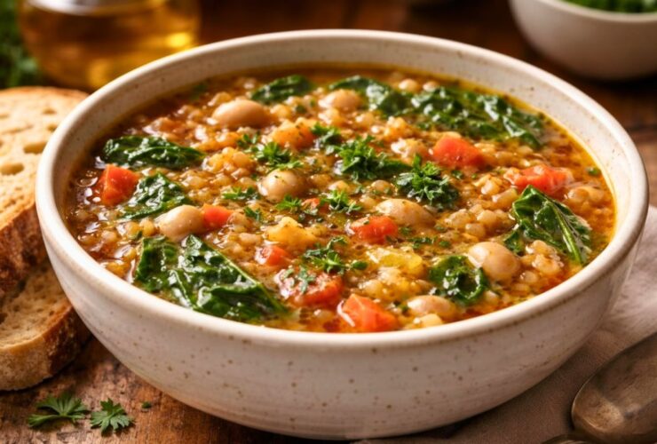 Tuscan Farro Soup Recipe