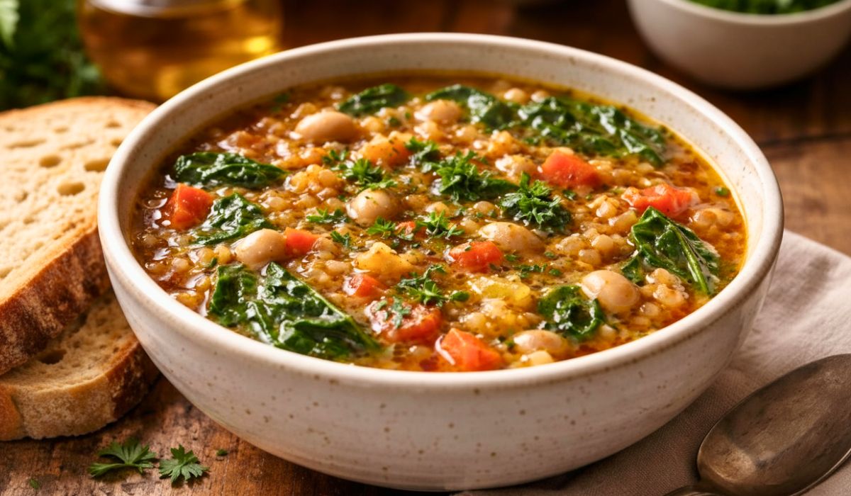Tuscan Farro Soup Recipe