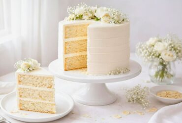 White Almond Wedding Cake Recipe