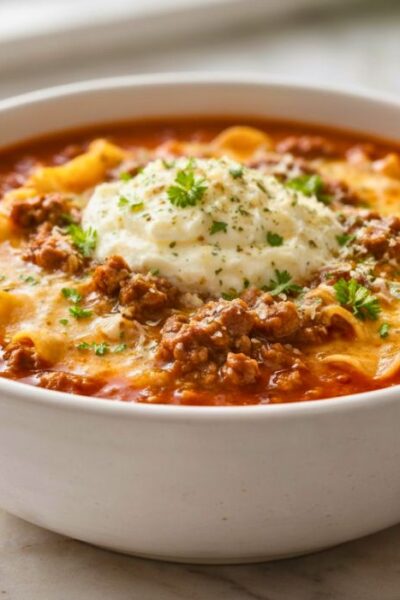 Crockpot Lasagna Soup Recipe