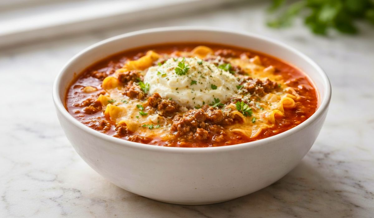 Crockpot Lasagna Soup Recipe