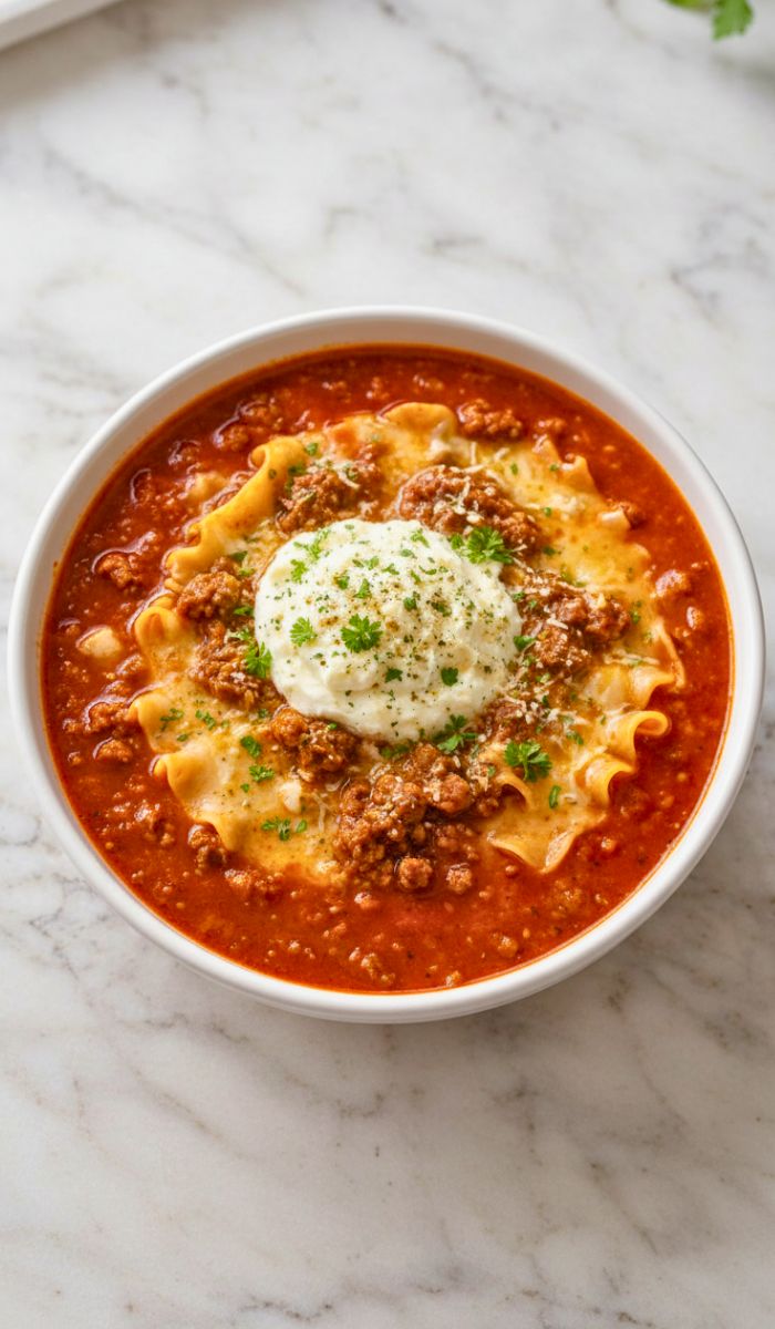 Crockpot Lasagna Soup Recipe