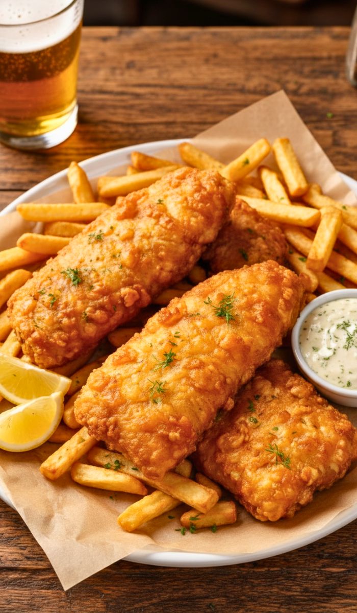 Get Pub Style Crispy Beer Battered Fish Recipe
