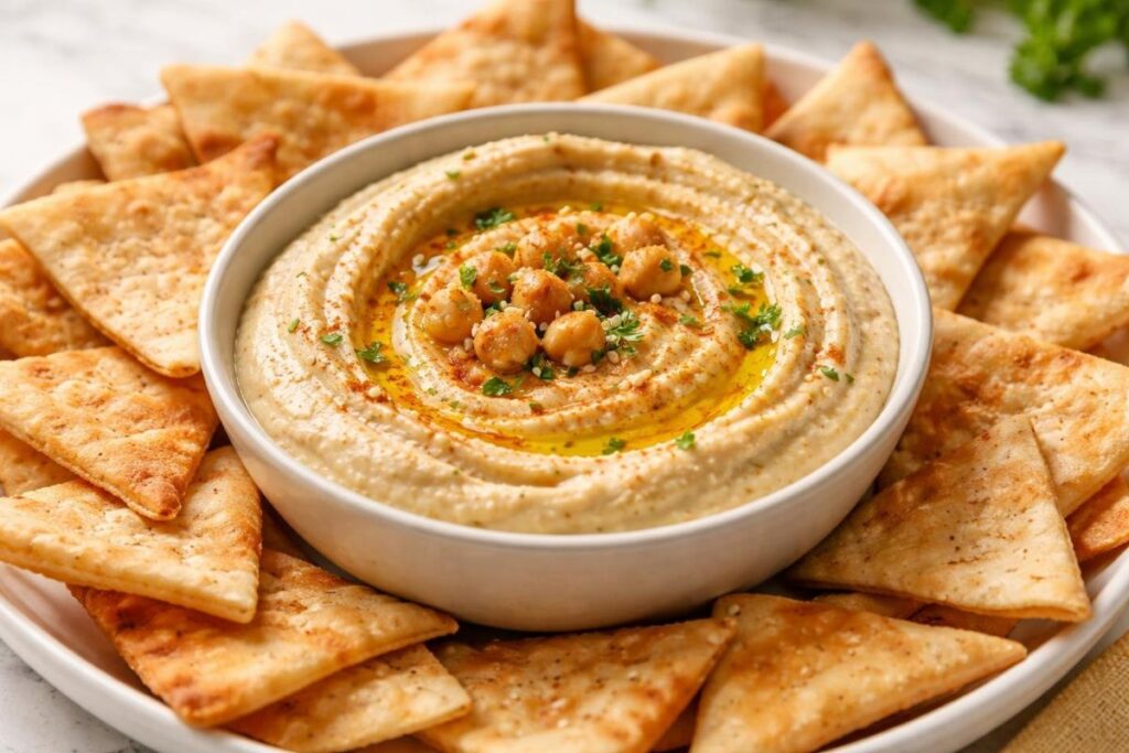 Hummus and Pita Chips Recipe