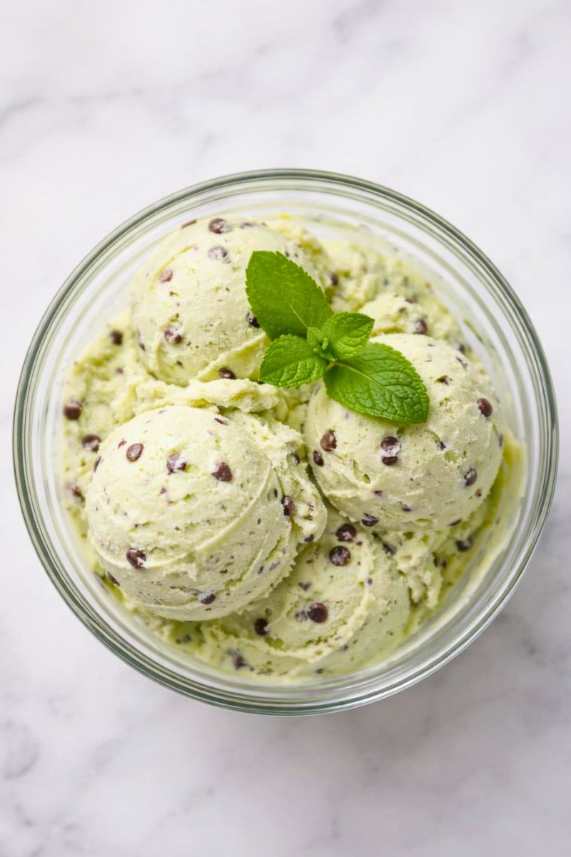 Ninja Creami Mint Chocolate Chip Protein Ice Cream Recipe
