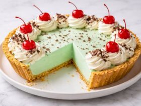 No Bake Shamrock Shake Pie Recipe