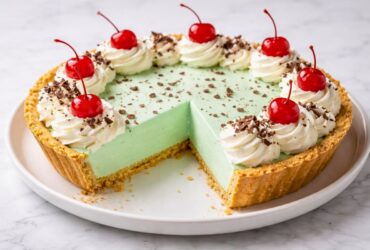 No Bake Shamrock Shake Pie Recipe