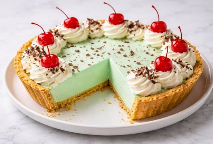 No Bake Shamrock Shake Pie Recipe