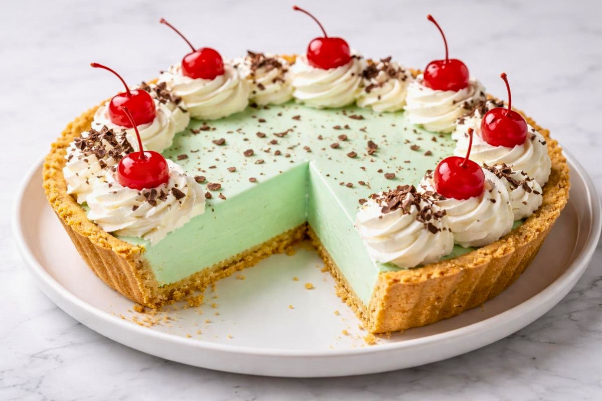 No Bake Shamrock Shake Pie Recipe