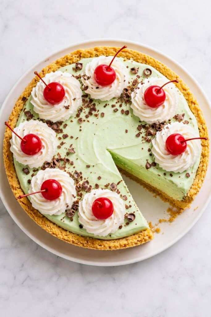 No Bake Shamrock Shake Pie Recipe