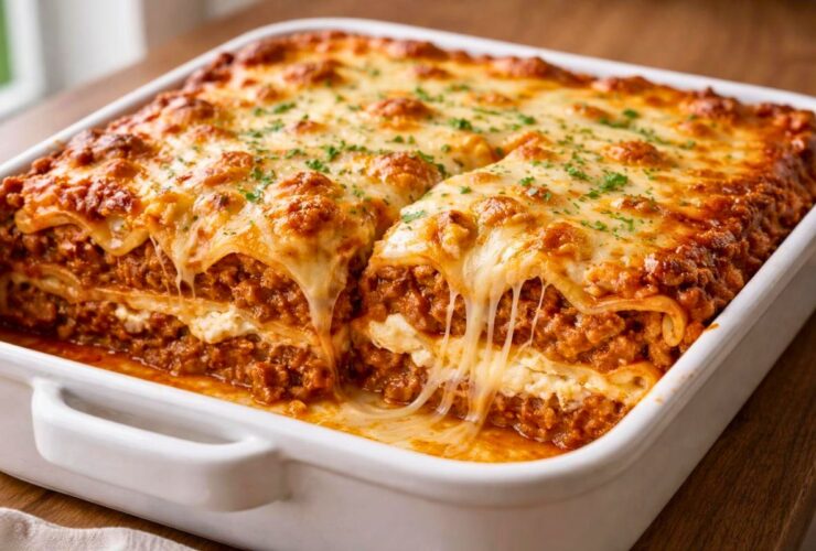Paula Deen Lots of Meat Lasagna Recipe