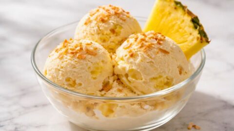 Pineapple Coconut Ice Cream Recipe